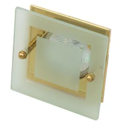 Oswietlenie - sz-05 g mr16 złota opr.kwadrat stała szkło candellux