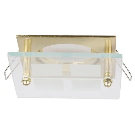 Oswietlenie - sz-03 sg mr16 sat. złoto opr.kwadrat stała szkło candellux 