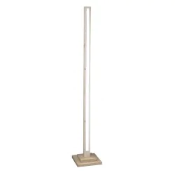 Oswietlenie - alset lampa podłogowa drewno buk + srebrny 1x8w led 4000 candellux 