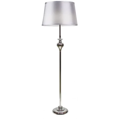 Oswietlenie - prima lampa podłogowa chromowy 1x60 e27 abażur srebrny candellux 