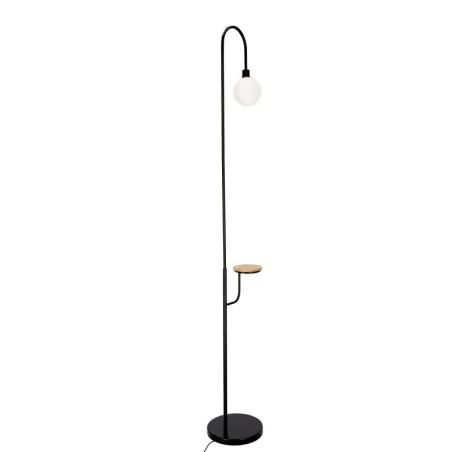 Oswietlenie - vanity lampa podłogowa czarny 1x40w g9 candellux 
