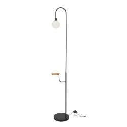 Oswietlenie - vanity lampa podłogowa czarny 1x40w g9 candellux