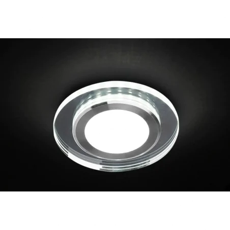 Oswietlenie - ssp-27 al/tr lampa stropowa srebrny 2x5w led 4000k klosz lustrzany candellux 