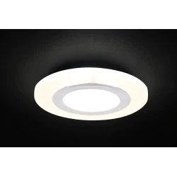 Oswietlenie - ssp-27 al/fr lampa stropowa srebrny 2x5w led 4000k klosz mrożony candellux 