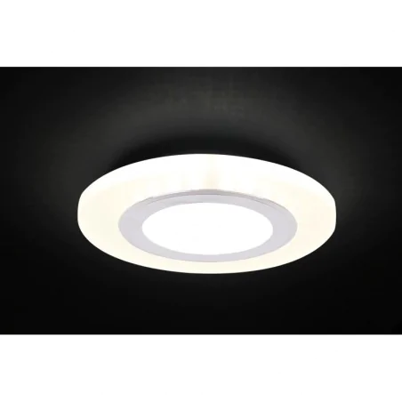 Oswietlenie - ssp-27 al/fr lampa stropowa srebrny 2x5w led 4000k klosz mrożony candellux 