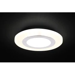 Oswietlenie - ssp-27 al/fr lampa stropowa srebrny 2x5w led 4000k klosz mrożony candellux 