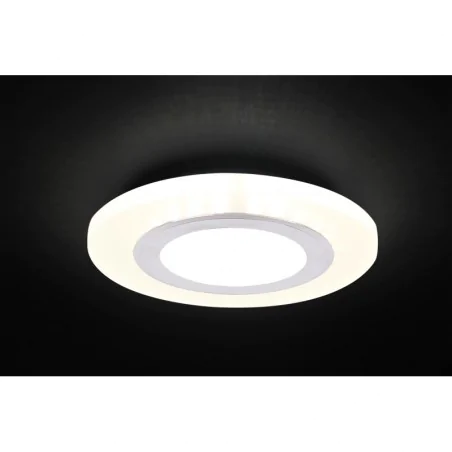 Oswietlenie - ssp-27 al/fr lampa stropowa srebrny 2x5w led 4000k klosz mrożony candellux 