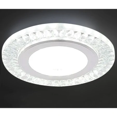 Oswietlenie - ssp-29 al/tr lampa stropowa srebrny 2x5w led 6500k klosz bezbarwny candellux 