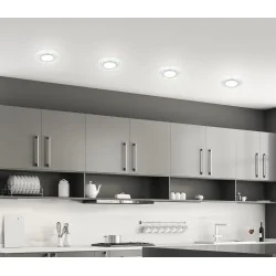 Oswietlenie - ssp-29 al/tr lampa stropowa srebrny 2x5w led 6500k klosz bezbarwny candellux 