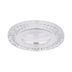 Oswietlenie - ssp-29 al/tr lampa stropowa srebrny 2x5w led 6500k klosz bezbarwny candellux