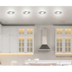 Oswietlenie - ssp-30 al/tr lampa stropowa srebrny 2x5w led 6500k klosz bezbarwny candellux 