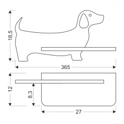 Oswietlenie - dog lampa kinkiet 5w led 4000k iq kids różowy candellux 