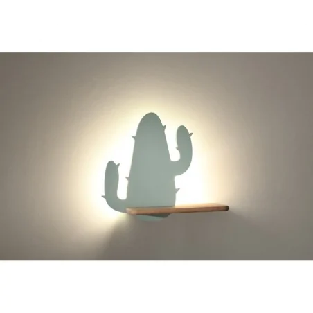 Oswietlenie - cactus 2 lampa kinkiet 4w led 4000k iq kids zielony candellux 