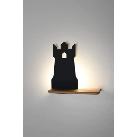 Oswietlenie - tower lampa kinkiet 4w led 4000k iq kids czarny candellux 