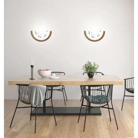 Oswietlenie - rustica plafon 0,5 drewno standard 1x60 w e27 dąb indeks obi candellux 