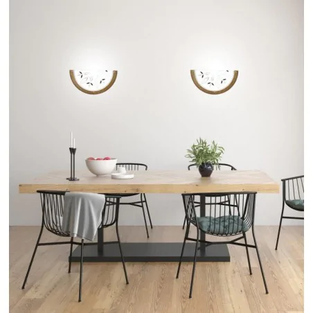 Oswietlenie - rustica plafon 0,5 drewno standard 1x60 w e27 dąb indeks obi candellux 