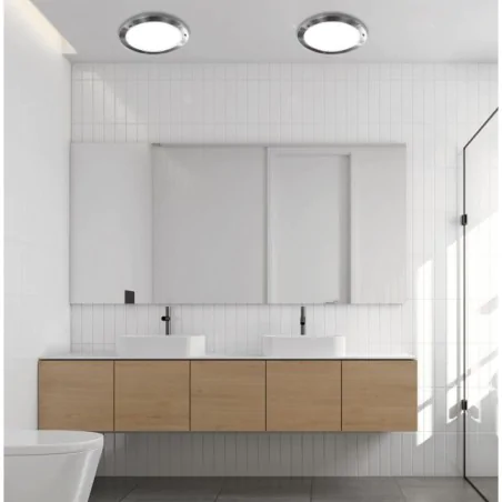 Oswietlenie - aquila plafon 18 1x40w g9 satyna nikiel ip44 candellux 