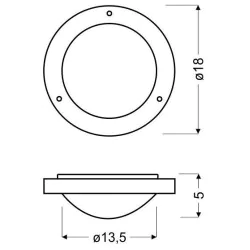 Oswietlenie - aquila plafon 18 1x40w g9 satyna nikiel ip44 candellux 