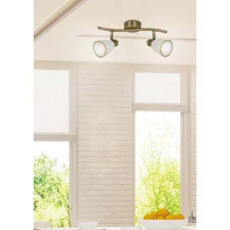 Oswietlenie - regent listwa 2x40w g9 patyna (bż) candellux 