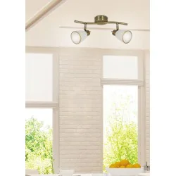 Oswietlenie - regent listwa 2x40w g9 patyna (bż) candellux 