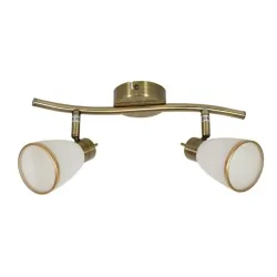Oswietlenie - regent listwa 2x40w g9 patyna (bż) candellux