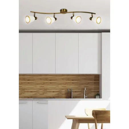 Oswietlenie - regent listwa 4x40w g9 patyna (bż) candellux 