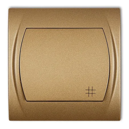 Wylaczniki-krzyzowe - włącznik krzyżowy złoty metalik 8lwp-6 logo karlik 