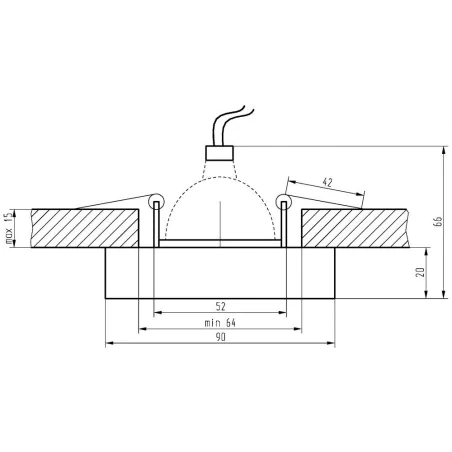 Oswietlenie - ss-16 ch/br mr16 chromoczko sufitowe  lampa sufitowa stała kwadratowa szkło brązowe candellux 