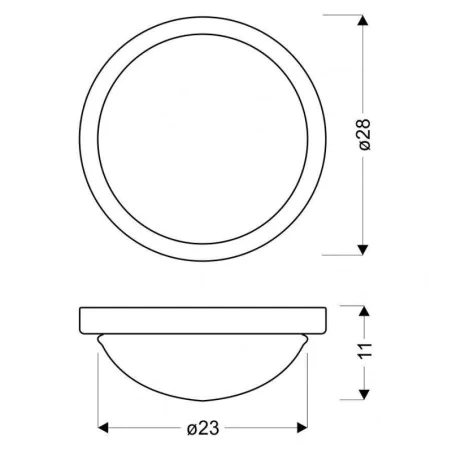 Oswietlenie - roda plafon 28 1x60w e27 złoty ip44 candellux 