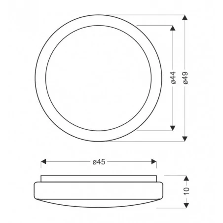 Oswietlenie - lampa sufitowa jasper plafon 36w led biały 4000k candellux 