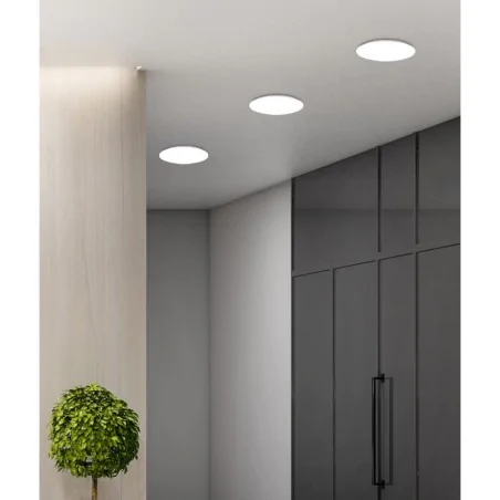 Oswietlenie - lampa sufitowa mega plafon 23 12w led 4000k biały candellux 