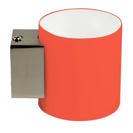 Kinkiety-do-salonu - lampa ścienna kinkiet w kształcie walca pomarańczowy g9 simonet 21-04898 candellux 