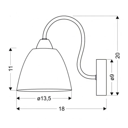 Oswietlenie - elf kinkiet 1x40w e14 chrom candellux 