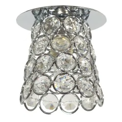 Oswietlenie - oprawa stropowa dekoracyjna sk-72 ch/tr g9 chrom 1x40w g9 kryształ transparent candellux
