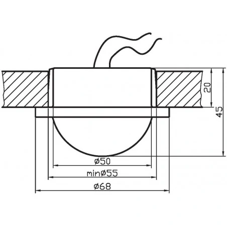 Oswietlenie - oprawa meblowa ms-02 sn g4 satyna nikiel candellux 