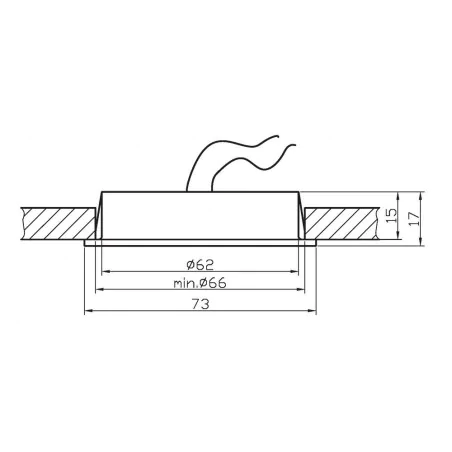 Oswietlenie - oprawa schodowa stała ms-04 ch g4 chrom candellux 