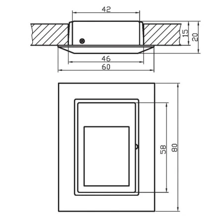 Oswietlenie - oprawa schodowa ms-06 sg g4 satyna złoty candellux 