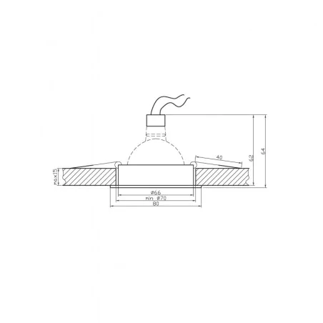 Oswietlenie - oprawa stropowa sa-03 sng/al mr16 sat złoto aluminium candellux 