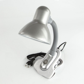 Lampki-biurkowe - szara lampka biurkowa 40w e27 suzi hr kanlux basic 