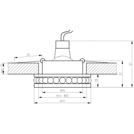 Oswietlenie - sk-79 ch/tr mr16 1x50w chrom  oczko sufitowe  lampa sufitowa candellux 