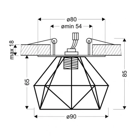Oswietlenie-sufitowe - oprawa sufitowa złota stropowa ażurowy klosz g9 sk-85 candellux 
