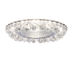Oswietlenie - oprawa stropowa stała okrągła sak-03 al/tr 5w led cob 230v szkło akrylowe bezbar candellux 