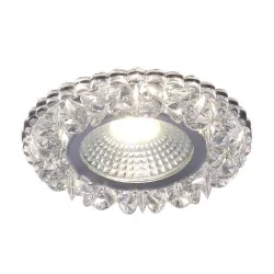 Oswietlenie - oprawa stropowa stała okrągła sak-03 al/tr 5w led cob 230v szkło akrylowe bezbar candellux 