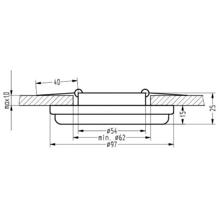 Oswietlenie - oprawa stropowa stała okrągła sak-03 al/tr 5w led cob 230v szkło akrylowe bezbar candellux 