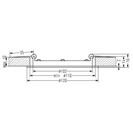 Oswietlenie - sp-01 wh 3w led 230voczko sufitowe  lampa sufitowa panel led stała okrągła śr. 120 candellux 