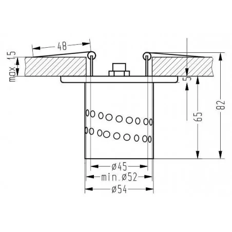 Oswietlenie - sa-11 al 3w led smd rgb 230v oczko sufitowe  lampa sufitowa aluminiowa candellux 