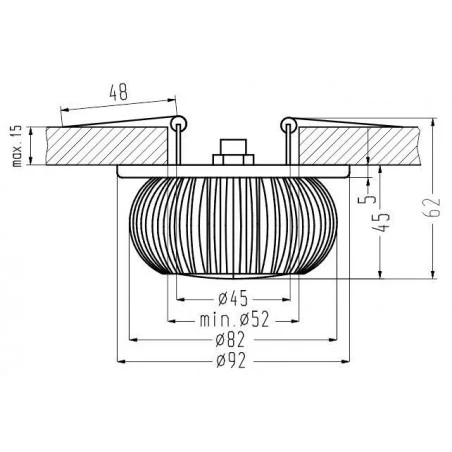 Oswietlenie - oprawa stropowa sa-09 al 3w led biały 230v aluminiowa candellux 