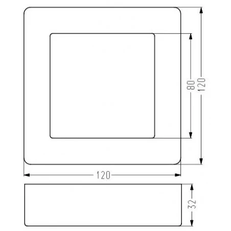 Oswietlenie - oprawa stropowa spn-06 wh 6w led 230v panel led stała kwadratowa nawierzchniowa candellux 