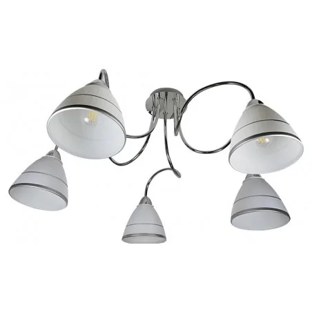 Oswietlenie - elf lampa sufitowa 5x40w e14 chrom candellux 