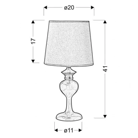 Oswietlenie - berkane lampka 1x40w e14 pomarańczowa candellux 